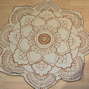 Vix Paula Hermanny Baby Blue Lotus Flower Beach Towel